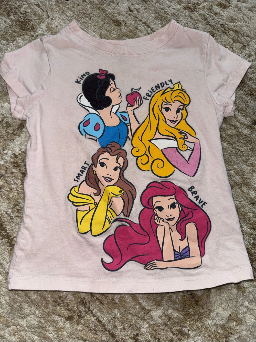 Disney Pink Princess Graphic Short Sleeve Tee